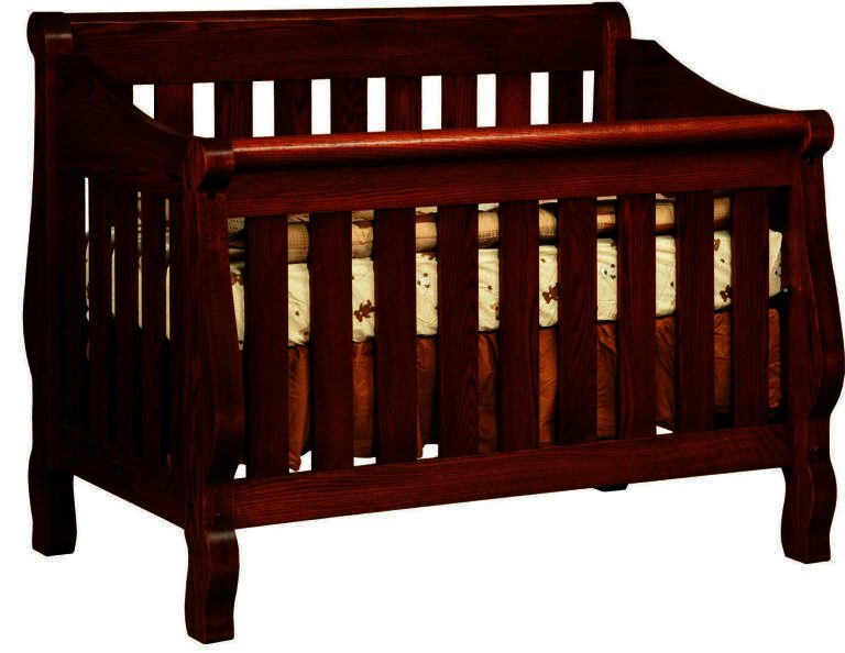 Custom Hoosier Sleigh Crib