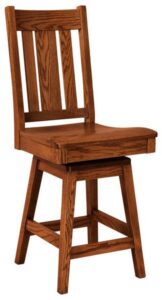 Jacoby Hardwood Swivel Bar Stool