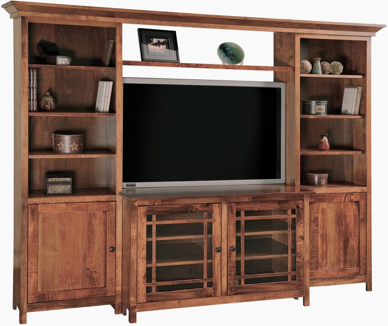 Amish Jason Mission TV Wall Unit