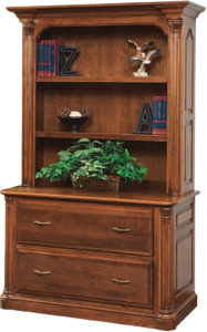 Jefferson Lateral File Cabinet with Bookshelf