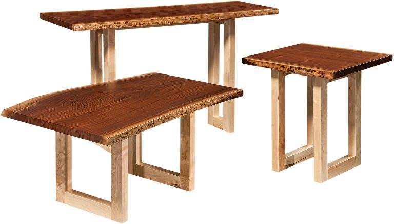 Amish Kalispel Live Edge Occasional Table Collection