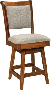 Kimberly Hardwood Swivel Bar Stool