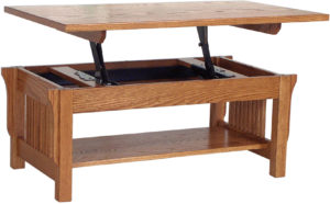 Landmark Lift-Top Oak Coffee Table