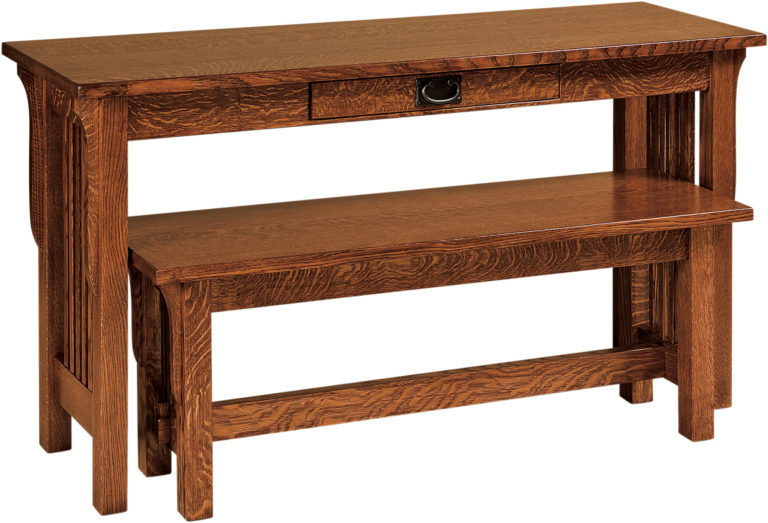 Amish Landmark Nesting Sofa Table and Bench