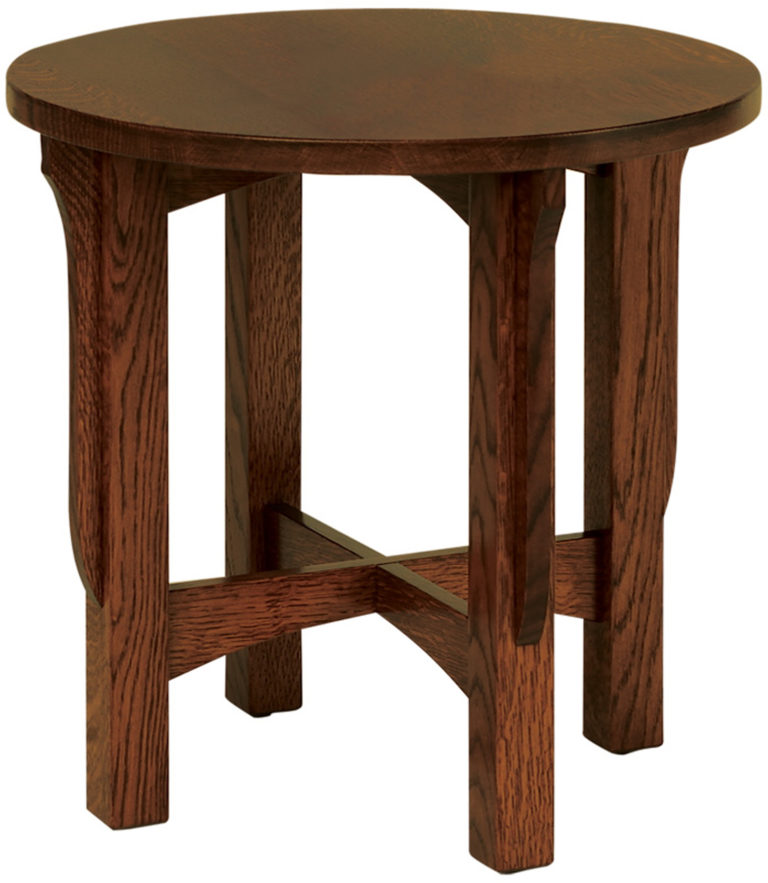 Amish Landmark Round End Table