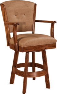 Lansfield Hardwood Swivel Bar Stool