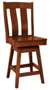 Laurie Hardwood Swivel Bar Stool