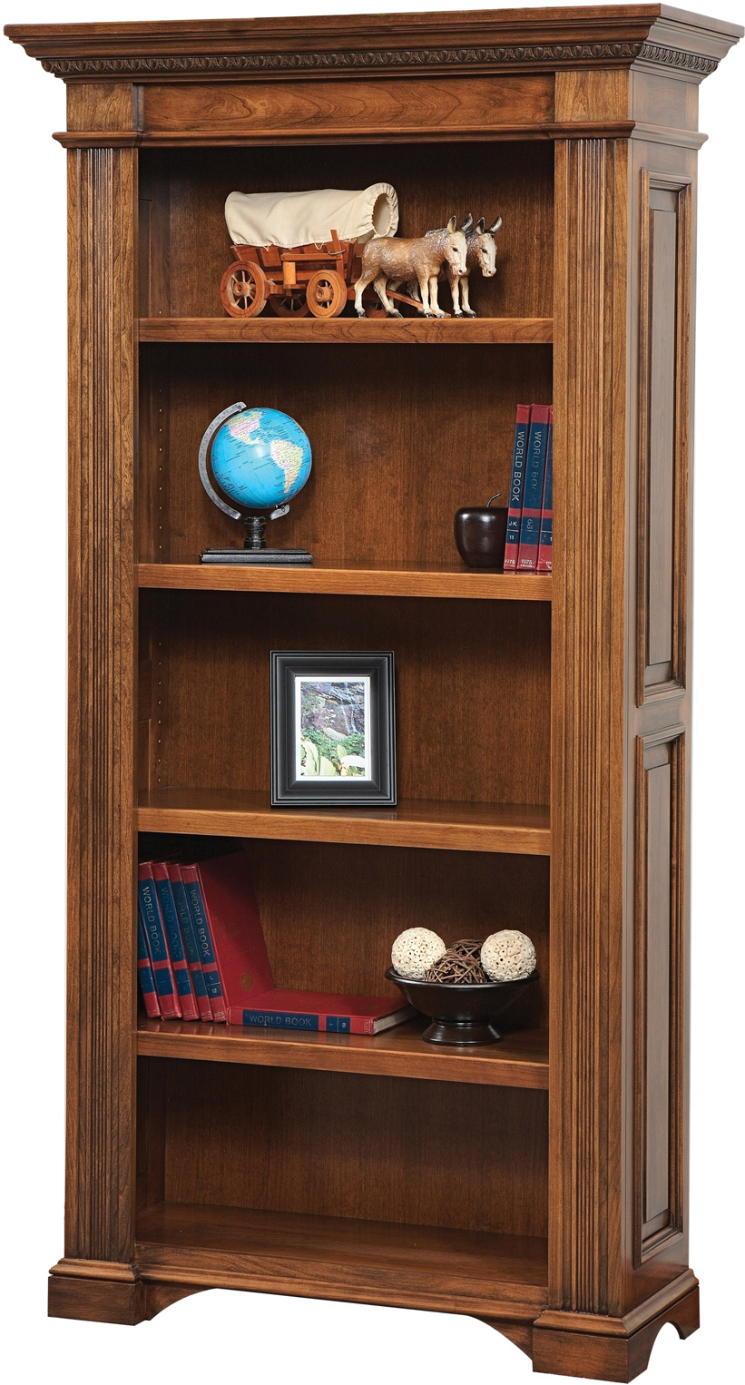 Minimalist Hardwood Bookcase for Large Space