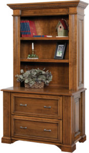 Lincoln Lateral File Cabinet with Bookshelf