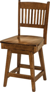 Linzee Hardwood Swivel Bar Stool