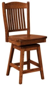 Lyndon Hardwood Swivel Bar Stool