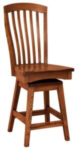 Malibu Hardwood Swivel Bar Stool