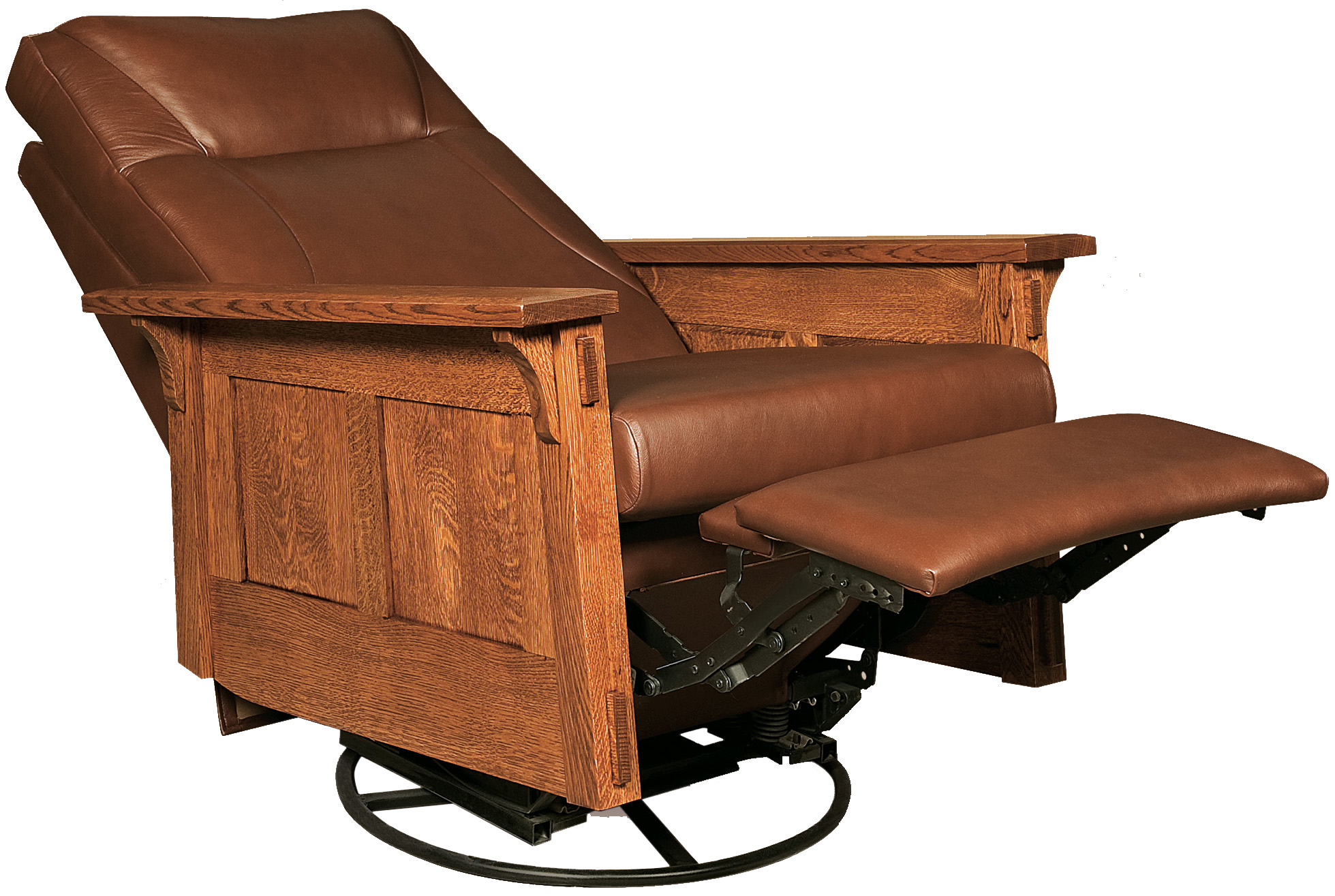 McCoy Rocker Recliner Swivel Chair | Amish Recliner Swivel ...
