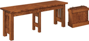 Mission Hardwood Dining Bench