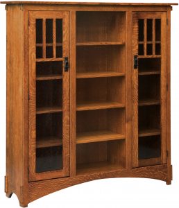 Mission Display Seedy Glass Bookcase