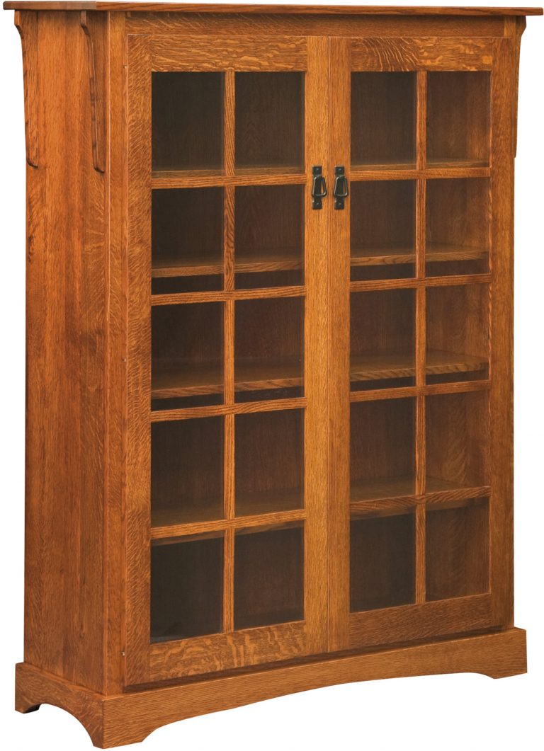 Amish Mission Large 2 Door Bookcase