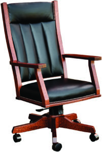 Mission Hardwood Office Chair