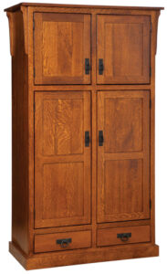 Mission Four Door-Two Drawer Pantry