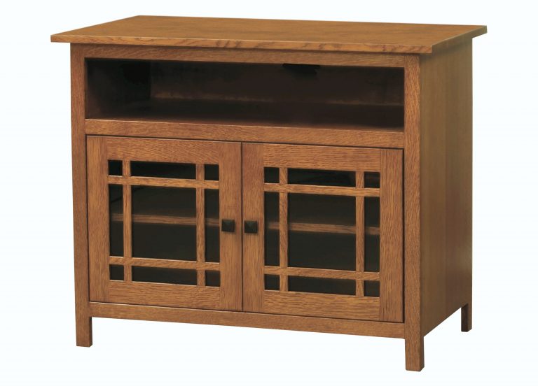 Amish Mission Small Two Door TV Cabinet