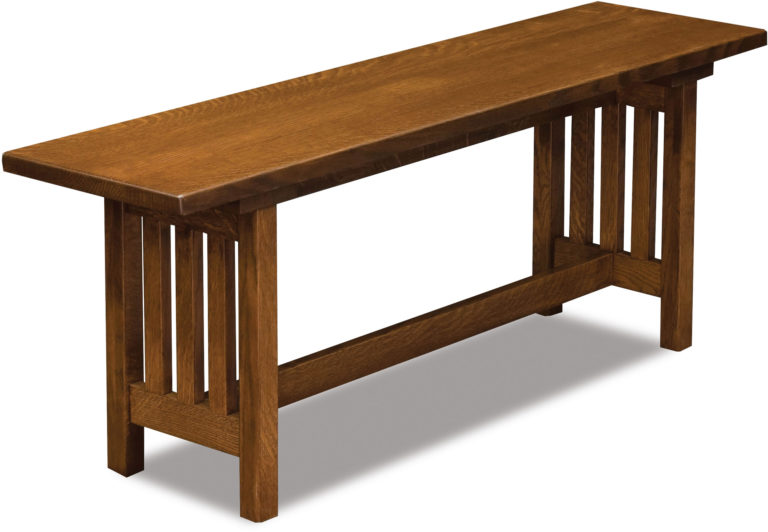 Amish Mission Trestle Bench