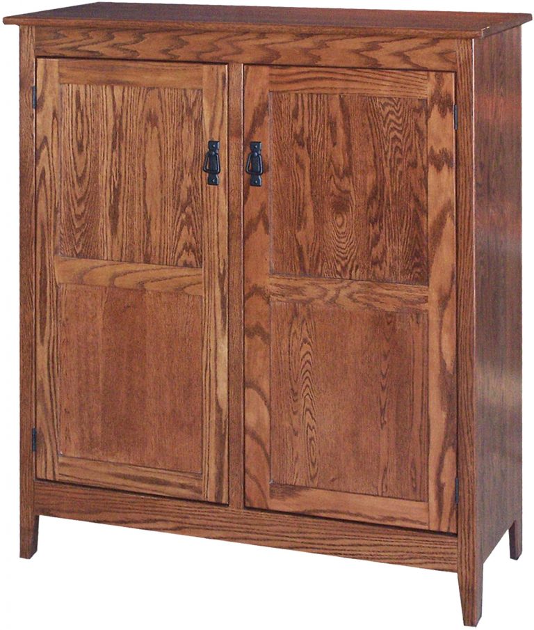 Amish Mission 2 Door Pie Safe with Reversed Raised Panel Doors