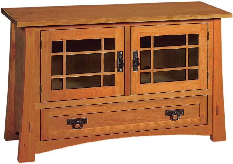 Amish Modesto Small Single Drawer TV Cabinet