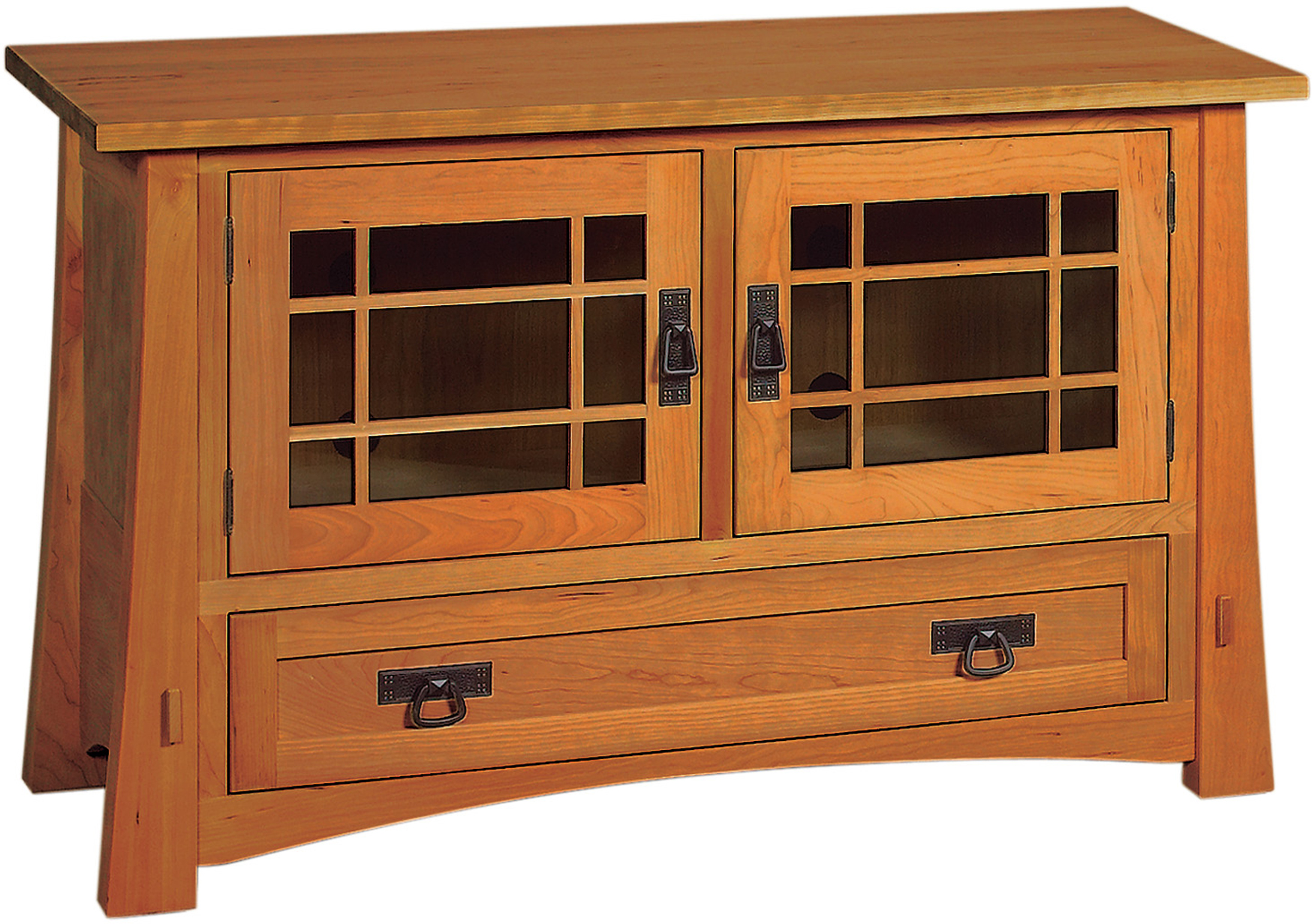 Modesto TV  Cabinet with Drawers  Amish Modesto TV  Cabinet