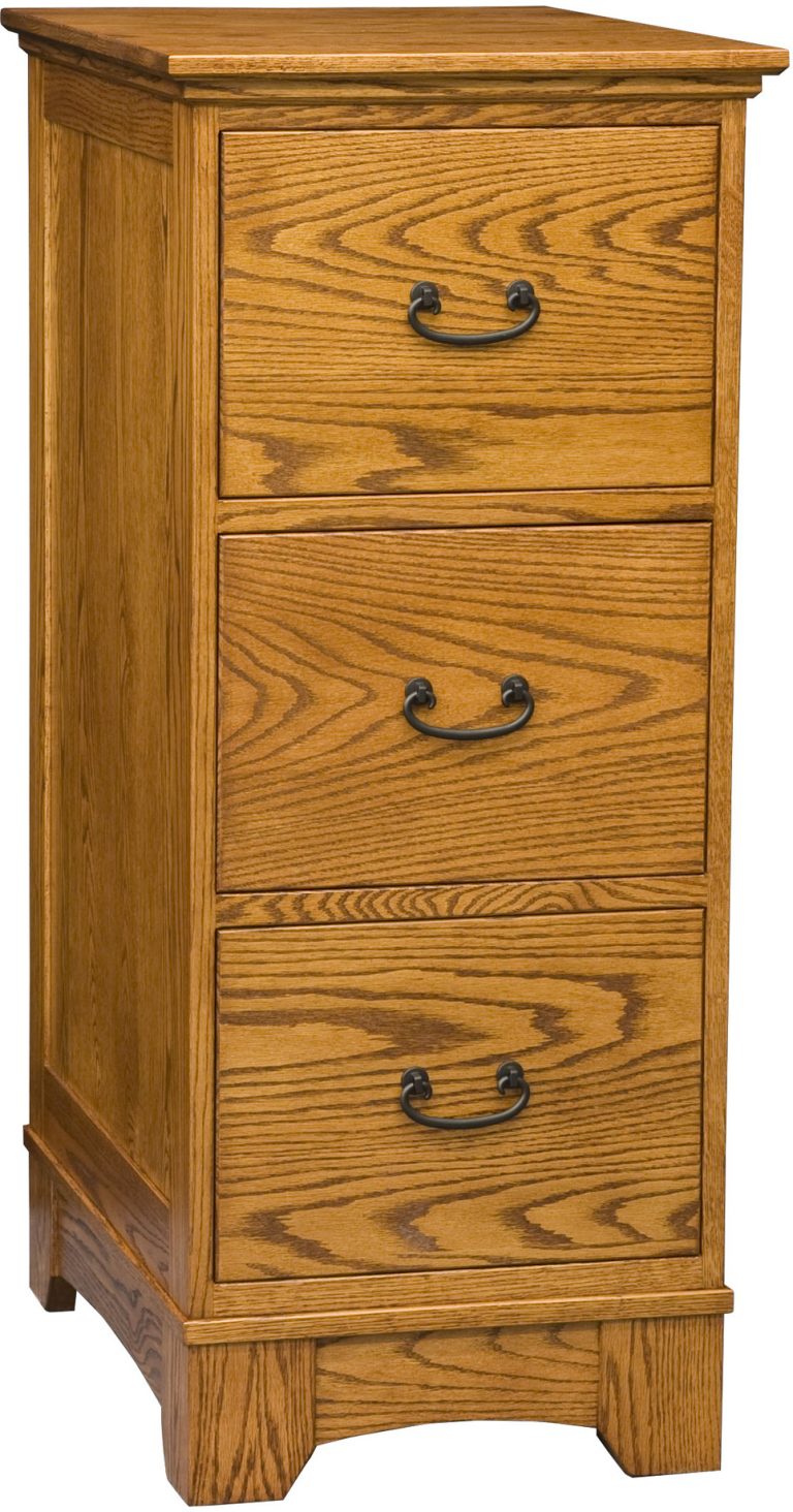 Amish Noble Mission Three Drawer File Cabinet