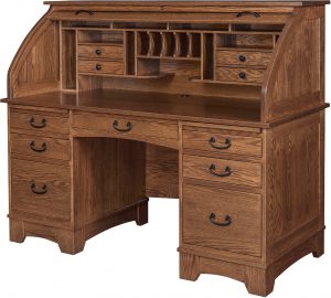 Noble 60 Inch Mission Roll Top Desk