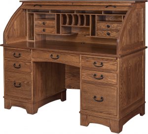 Deluxe Noble Mission Roll Top Desk