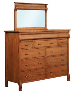 Pierre Style Large Dresser with Mirror