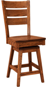 Savannah Hardwood Swivel Bar Stool