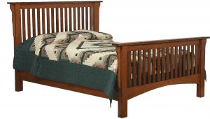 Schwartz Mission Wood Slat Bed
