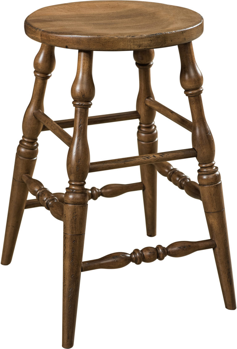 Amish Scoop Bar Stool