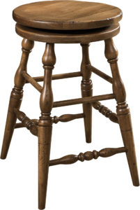 Scoop Seat Swivel Bar Stool