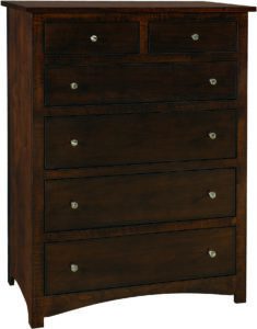 Hardwood Shaker Six Drawer Chest