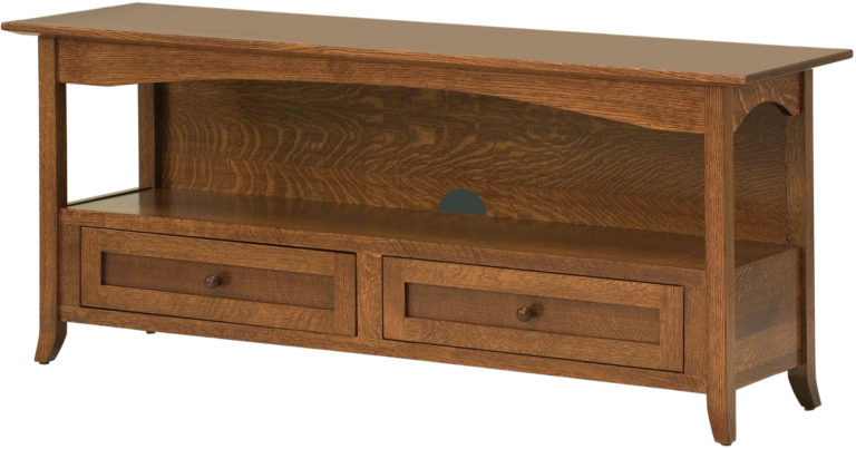 Amish Shaker Hill Open TV Cabinet