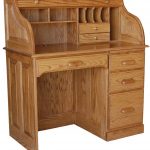 Single Pedestal Small Rolltop Desk