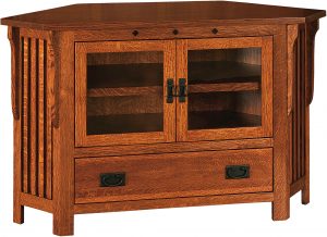 Straight Royal Mission Corner TV Stand