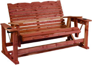 Cedar Straight Back Deluxe Glider