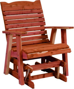 Cedar Straight Back Glider