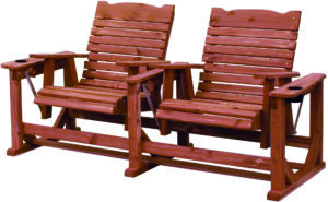 Cedar Straight Back Settee