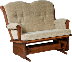 Swanback Amish Loveseat Glider