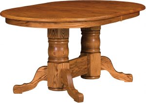 Traditional Double Pedestal Dining Table