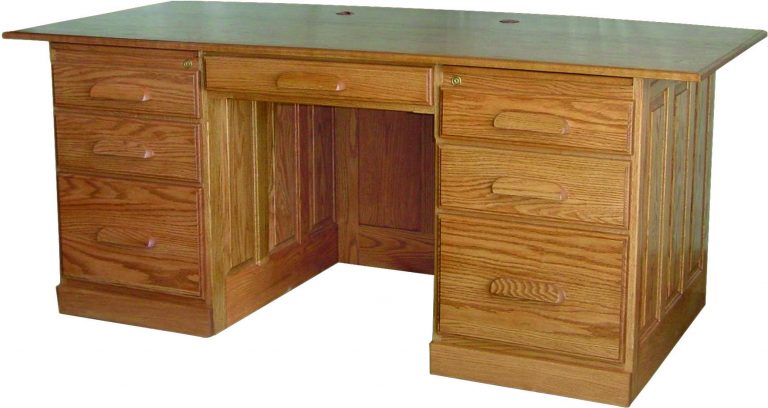 Traditional Flat Top Executive Office Desk