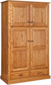 Traditional Four Door-Two Drawer Pantry