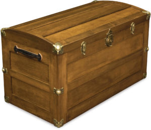 Rounded Lid Cedar Trunk