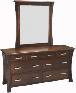 Vandalia 7 Drawer Dresser with Mirror