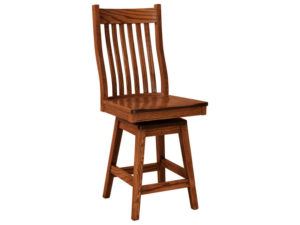 Wabash Hardwood Swivel Bar Stool