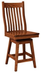 Wabash Hardwood Swivel Bar Stool